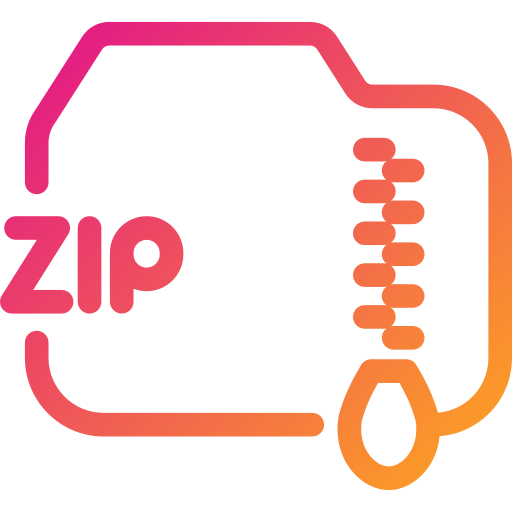 Zip Generic Gradient icon