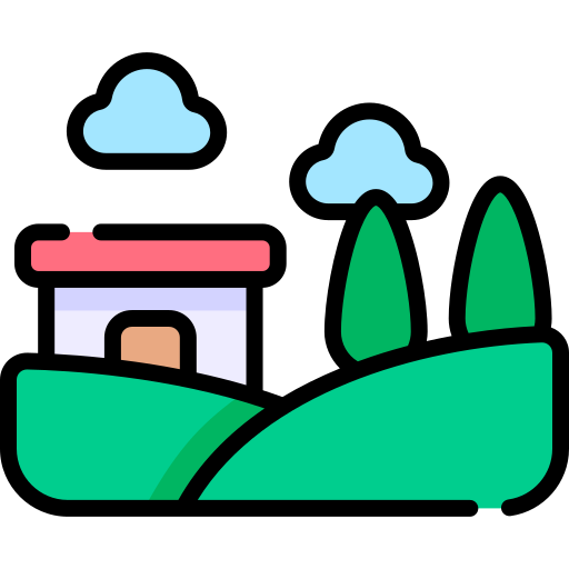 農場 Kawaii Lineal color icon