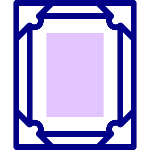 Frame Detailed Mixed Lineal color icon