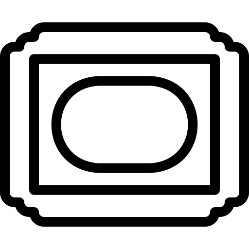 cadre Detailed Mixed Lineal Icône