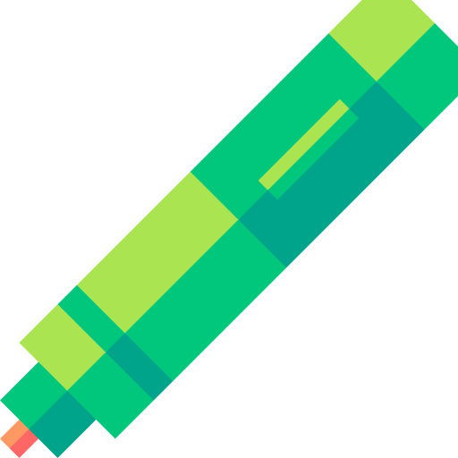 marker Basic Straight Flat icon