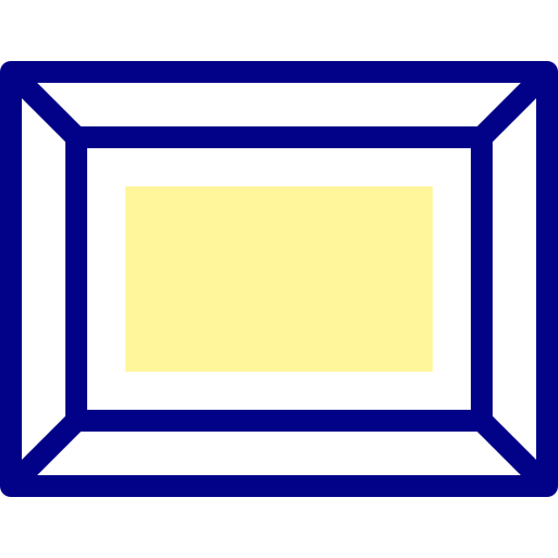 cadre Detailed Mixed Lineal color Icône