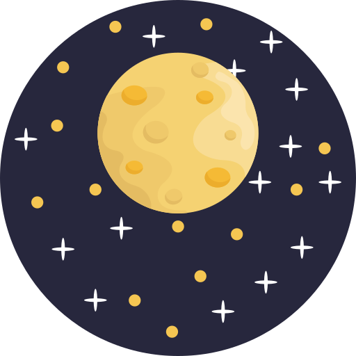 Full moon Generic Circular icon