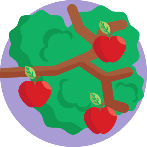 árbol de manzana Generic Circular icono