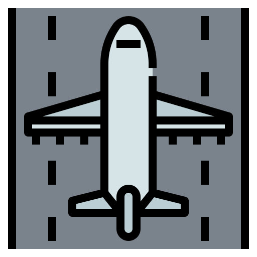 landingsbaan Generic Outline Color icoon