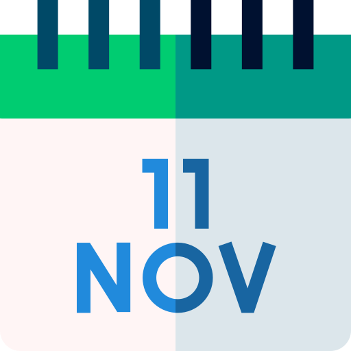 november Basic Straight Flat icoon
