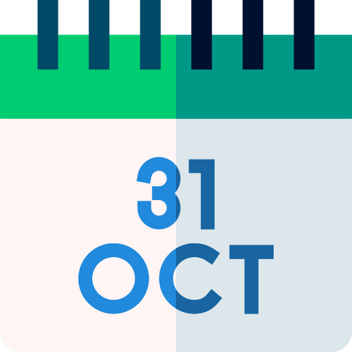 octubre Basic Straight Flat icono