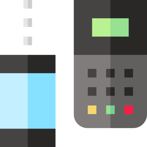 Contactless Basic Straight Flat icon