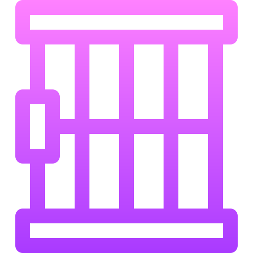 Prison Basic Gradient Lineal color icon