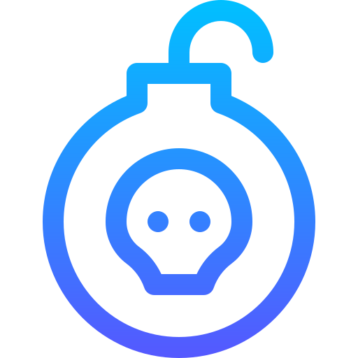 Bomb Basic Gradient Lineal color icon
