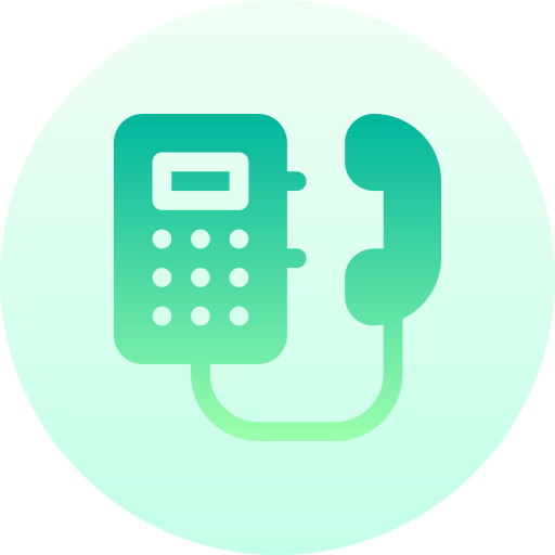 Phone call Basic Gradient Circular icon