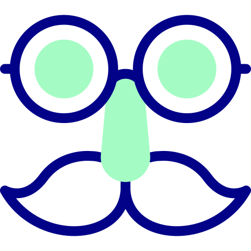 마스크 Detailed Mixed Lineal color icon