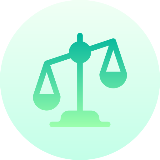 sprawiedliwość Basic Gradient Circular ikona