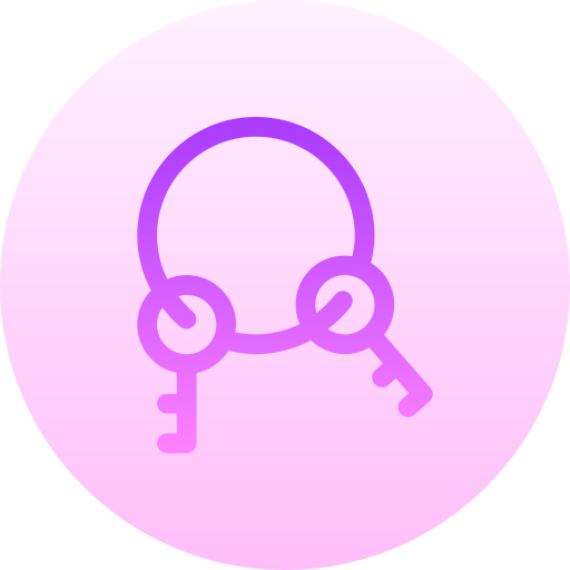 Keys Basic Gradient Circular icon