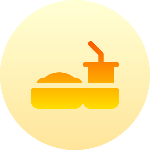 음식 Basic Gradient Circular icon
