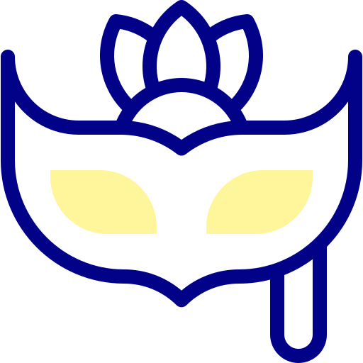 maska imprezowa Detailed Mixed Lineal color ikona