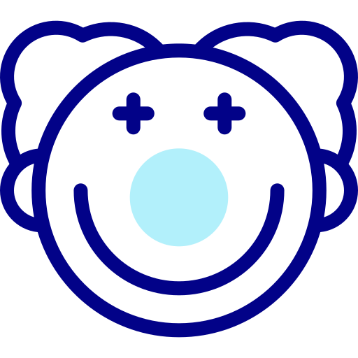 ピエロ Detailed Mixed Lineal color icon