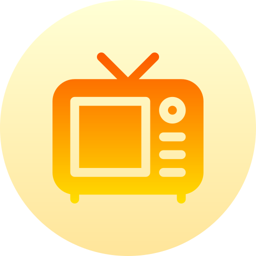 Tv Basic Gradient Circular icon