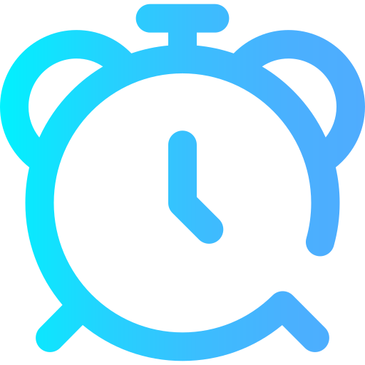 Clock Super Basic Omission Gradient icon