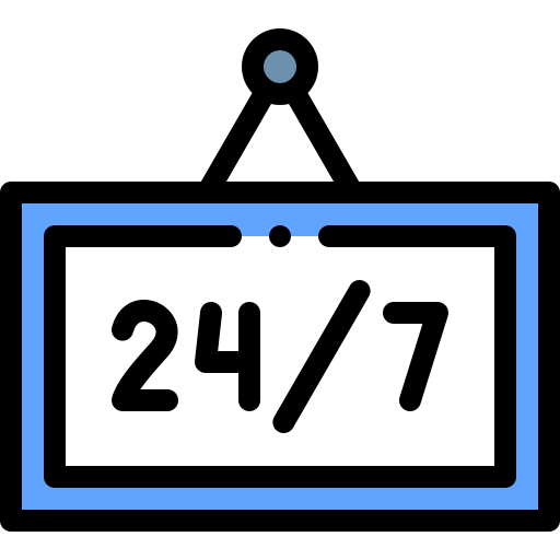24-7 Detailed Rounded Lineal color icon