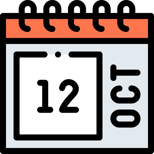 październik Detailed Rounded Lineal color ikona