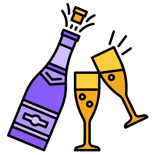 シャンパン Generic Outline Color icon