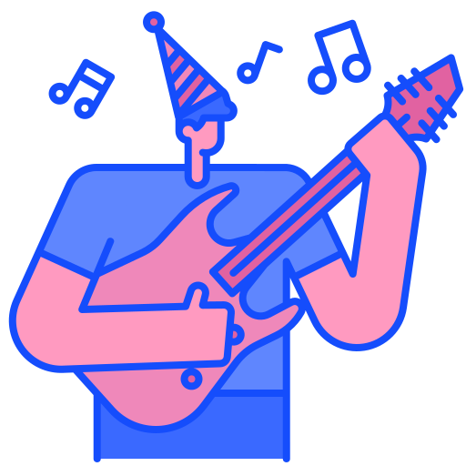 gitara elektryczna Generic Outline Color ikona