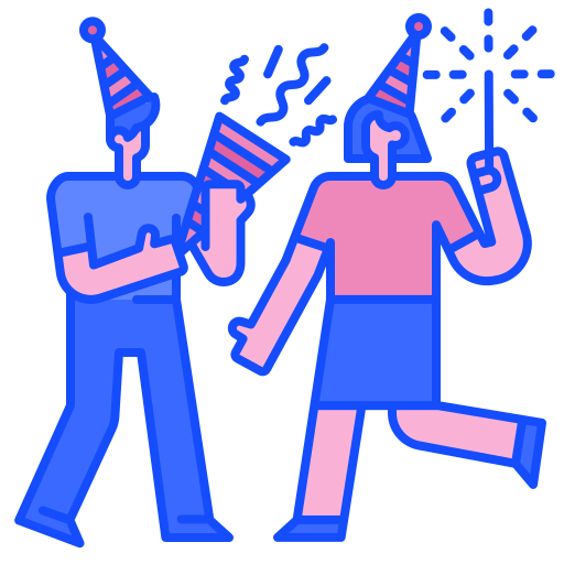 party Generic Outline Color icon