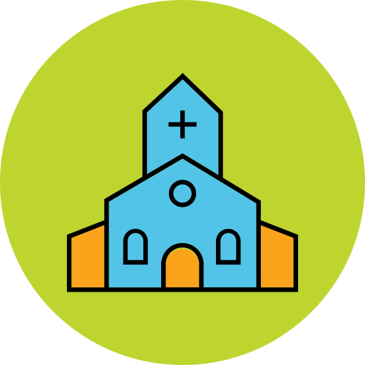 kerk Generic Circular icoon