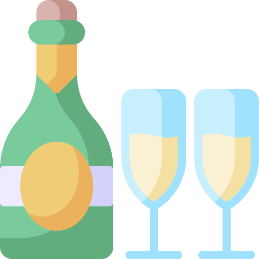 Champagne bqlqn Flat icon