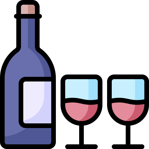 wino bqlqn Lineal Color ikona