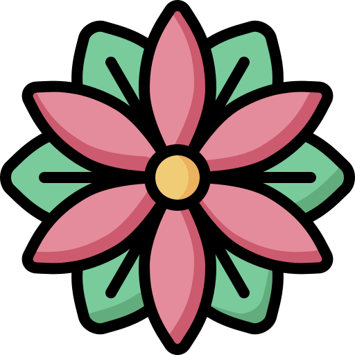 Poinsettia bqlqn Lineal Color icon