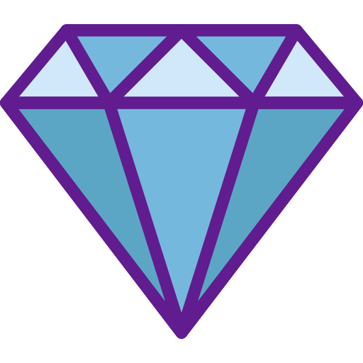 Diamond prettycons Lineal Color icon