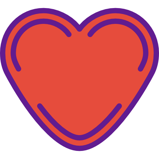 corazón prettycons Lineal Color icono
