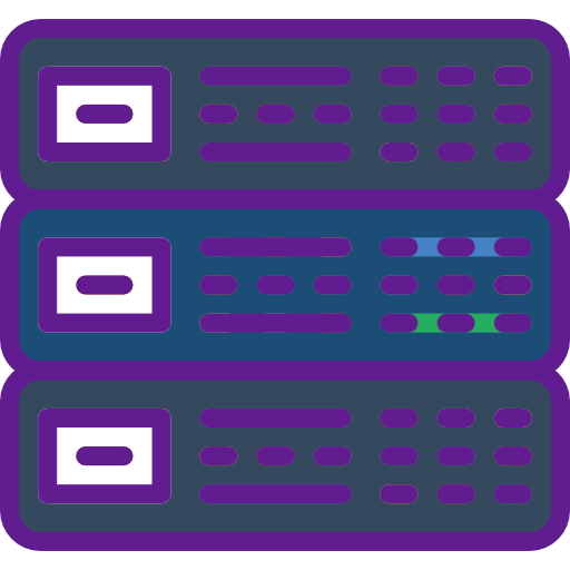 Сервер prettycons Lineal Color иконка