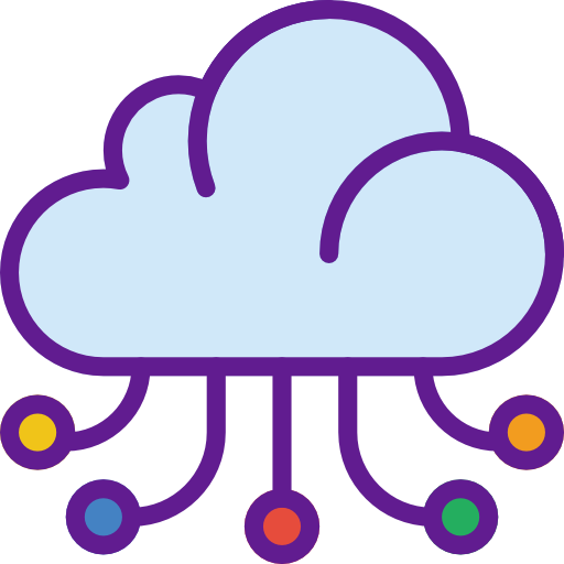 Cloud computing prettycons Lineal Color icon
