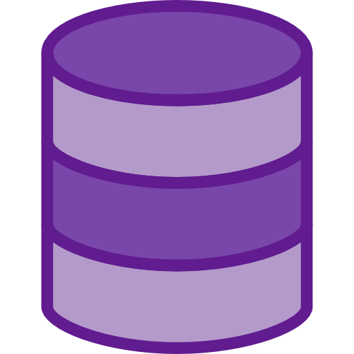 Database prettycons Lineal Color icon