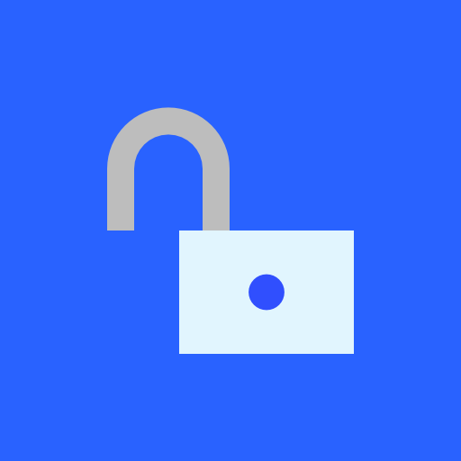 Open lock Adib Sulthon Flat icon