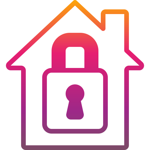 House and lock Generic Flat Gradient icon