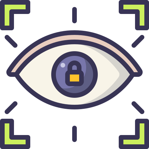 目の認識 Generic Outline Color icon