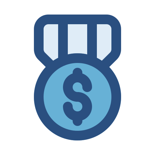medaille Generic Blue icoon
