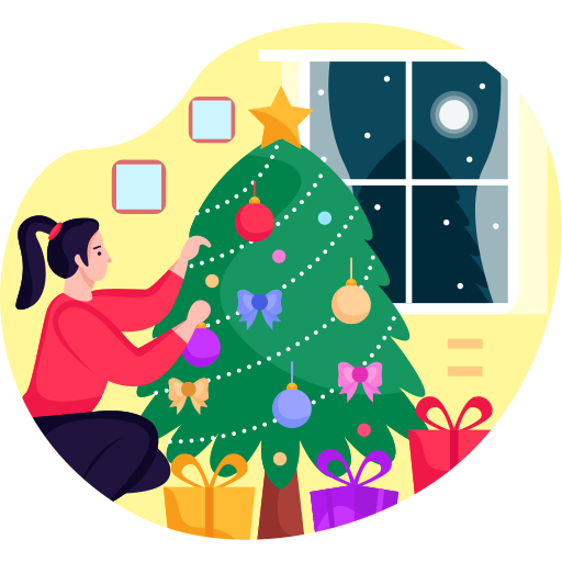 drzewko świąteczne Generic Rounded Shapes ikona