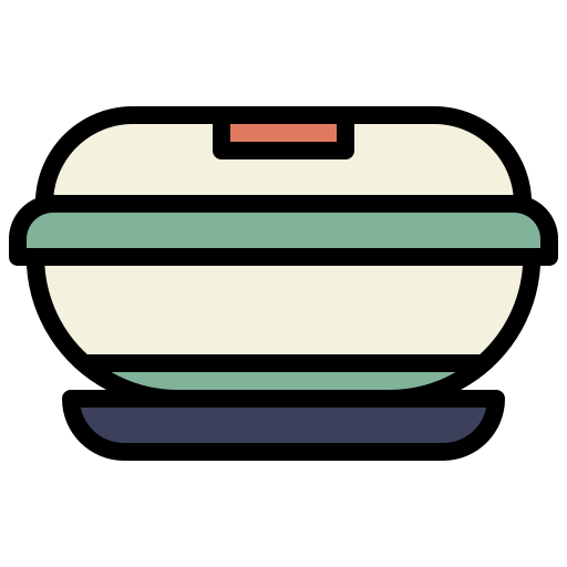 recipiente de comida Generic Outline Color Ícone