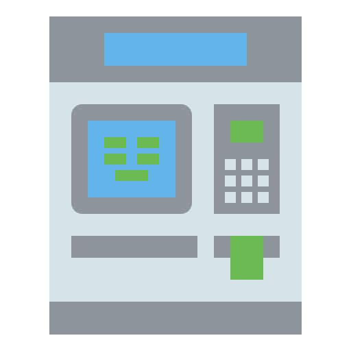 kaartjesautomaat Generic Flat icoon