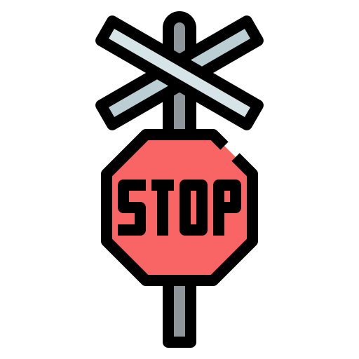 Stop signal Generic Outline Color icon