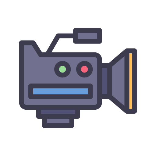 ビデオカメラ Generic Outline Color icon