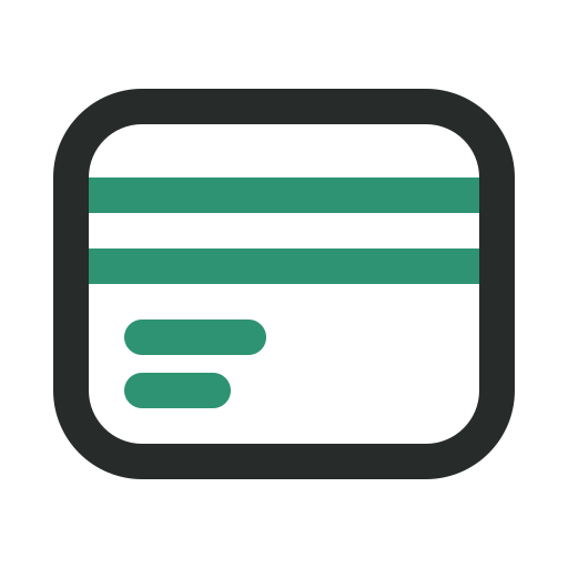 Credit card Generic Outline Color icon