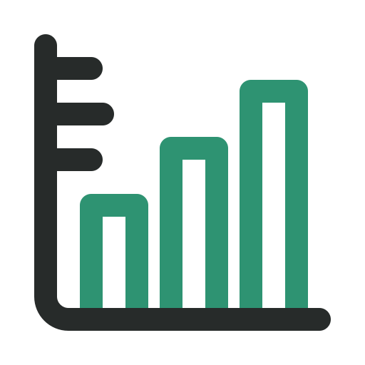 Graph bar Generic Outline Color icon