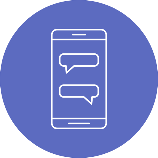 Mobile chat Generic Circular icon
