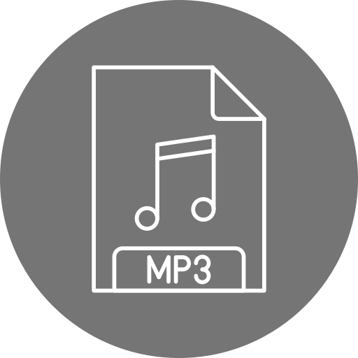 mp3 Generic Circular icona